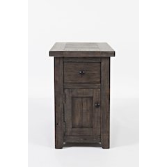 Madison County Rustic Reclaimed Pine Farmhouse Chairside Table