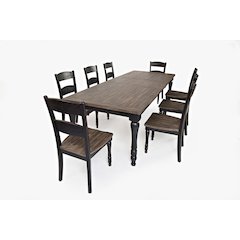 Madison County Reclaimed Pine 106" Farmhouse Nine-Piece Dining Set
