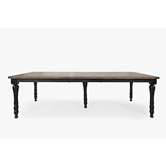 Madison County Rustic Reclaimed Pine Farmhouse Rectangle Extension Dining Table