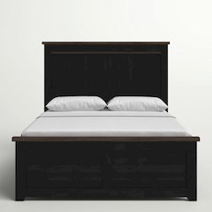 Madison County Rustic Reclaimed Pine Farmhouse King Panel Bed