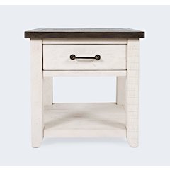 Madison County Rustic Reclaimed Pine Farmhouse Harris End Table