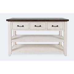 Madison County Rustic Reclaimed Pine Farmhouse Harris 50" Sofa Console Table