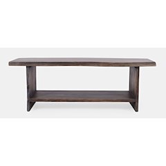 Cooper Modern Live Edge 52" Solid Wood Storage Bench