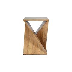 Global Archive Solid Mango Hardwood Modern Angled Jasper Table