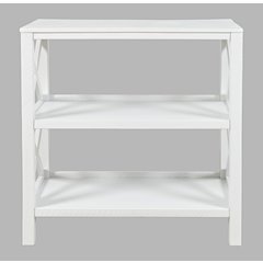 Bridgehampton X-Side Rustic Solid Wood Bookcase