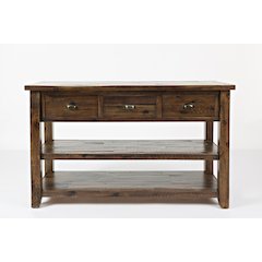 Artisan's Craft Rustic Farmhouse Distressed Solid Wood 50" Sofa Table