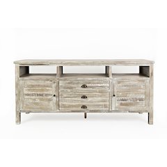 Artisan's Craft Rustic Farmhouse Distressed Acacia Media Console 70"