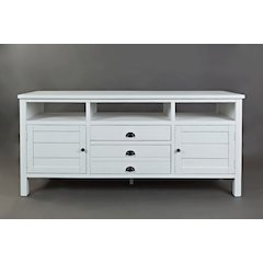 Artisan's Craft Rustic Farmhouse Distressed Acacia Media Console 70"