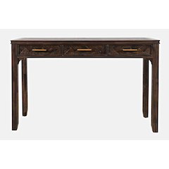 Gramercy Mid-Century Modern Chevron Three Drawer USB Charging Desk