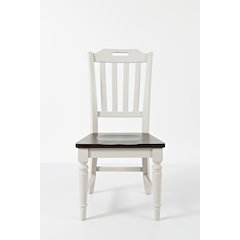 Orchard Park Farmhouse Solid Rubberwood Slatback Chair (Set of 2)