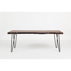 Nature's Edge 48'' Modern Solid Wood Live Edge Bench