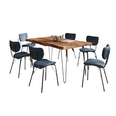 60" Seven Piece Modern Dining Set