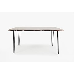 Nature's Edge 60" Solid Wood Modern Live Edge Dining Table