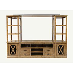 Telluride Rustic Farmhouse Solid Wood Entertainment Center with 60" TV Console