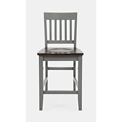 Decatur Lane Farmhouse Solid Wood Counter Stool (Set of 2)