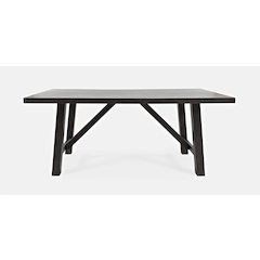 American Rustics 72" Distressed Solid Wood Trestle Dining Table