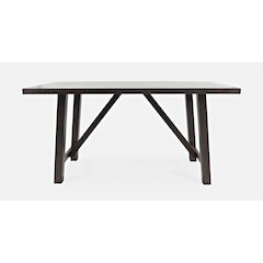 American Rustics 72" Counter Height Distressed Solid Wood Trestle Dining Table