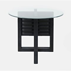 Altamonte Contemporary 48" Round Counter Height Table with Glass Top