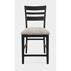 Altamonte Contemporary Ladderback Upholstered Counter Stool (Set of 2)