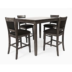 Greyson Heights 5 Pack Dining Set - Counter Height Table with 4 Stools