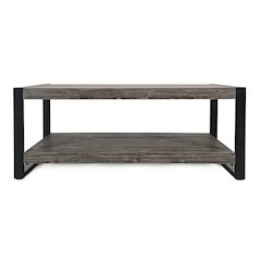 Pinnacle Modern Loft Iron and Wood Grey Coffee Table