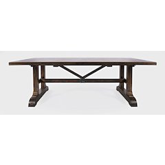 Bakersfield Mission Style  110'' Dining Table with Extension
