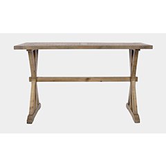 Carlyle Crossing Modern Rustic Distressed Solid Wood Sofa Table with Trestle