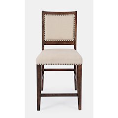 Fairview Transitional Upholstered Counter Stool (Set of 2)