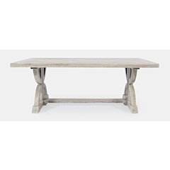 Fairview Transitional Herringbone Distressed Acacia Coffee Table