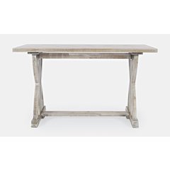 Fairview Transitional Herringbone Distressed Acacia Sofa Table