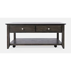 Modern Espresso Four Drawer 44" Coffee Table
