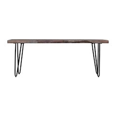 Nature's Edge 48'' Modern Solid Wood Live Edge Bench