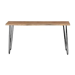 Nature's Edge Solid Acacia Counter Height Sofa Dining Table