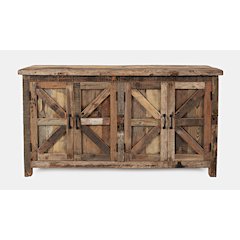 Eden Prairie Rustic Reclaimed Wood 60" Accent Cabinet