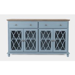 Aurora Hills Country Wire-Brushed 4 Door Accent Chest