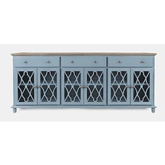 Aurora Hills Country Wire-Brushed 6 Door Accent Chest