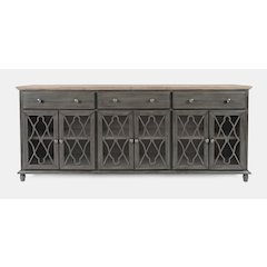 Aurora Hills Country Wire-Brushed 6 Door Accent Chest