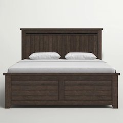 Madison County Rustic Reclaimed Pine Farmhouse King Panel Bed