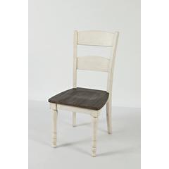 White Pine Ladderback Dining Chairs Set of 2 with Sturdy Plywood Construction