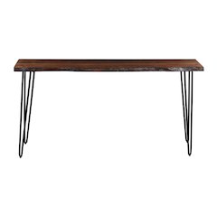 Nature's Edge Solid Acacia Counter Height Sofa Dining Table
