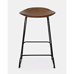 Nature's Edge Solid Acacia Counter Height Backless Stool (Set of 2)