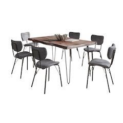 60" Seven Piece Modern Dining Set