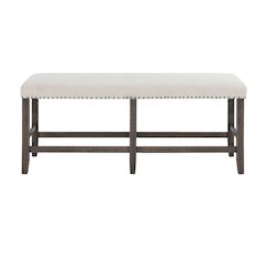 Willow Creek Distressed Solid Wood Counter Height Dining Bench