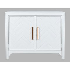Gramercy Mid-Century Modern Chevron Two Door 40" Accent Chest