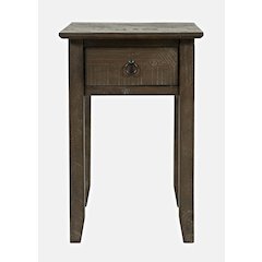 Devon Farmhouse Distressed Solid Wood End Table