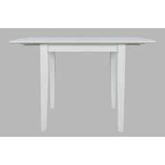 Coastal Wire-Brushed Acacia Drop-Leaf Coastal Wire-Brushed Acacia Dining Table