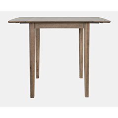 Eastern Tides Coastal Wire-Brushed Acacia Drop-Leaf Counter Height Dining Table