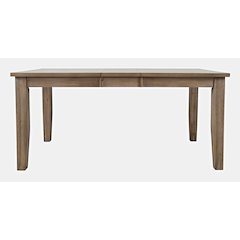 Eastern Tides Coastal Wire-Brushed Wood 66" Extendable Dining Table