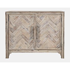 Gramercy Mid-Century Modern Chevron Two Door 40" Accent Chest
