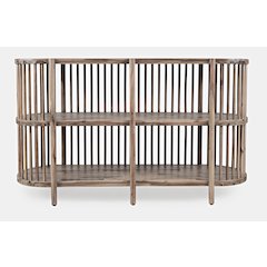 Rhapsody Mid-Century Modern 54" Open Storage Accent Cabinet